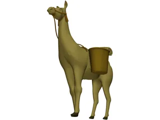 Llama 3D Model preview