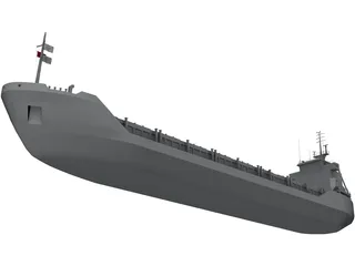 Cargo Ship Wagborg 3D Model preview