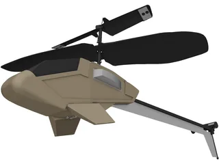 Picco Z RC Helicopter 3D Model preview