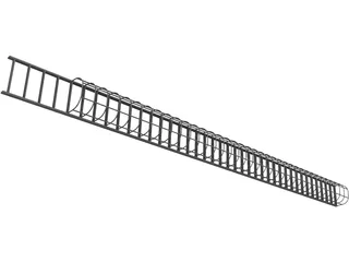 Silo Ladder 3D Model preview