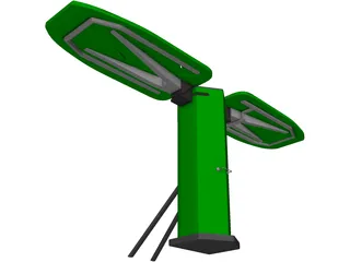 Collapsible Stand Stove 3D Model preview