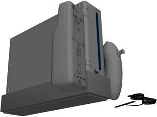 Nintendo Wii 3D Model preview