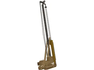 Pile Drilling Machine 3D Model preview