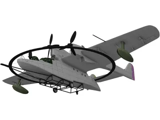 Blohm&Voss BV 138 MS 3D Model preview