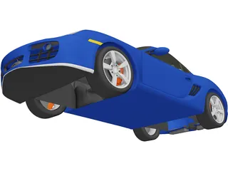 Porsche Cayman S 3D Model preview