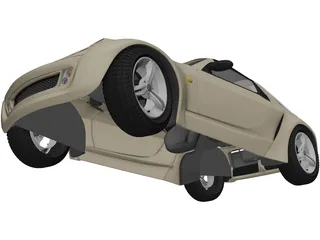 SMART Roadster 3D Model preview