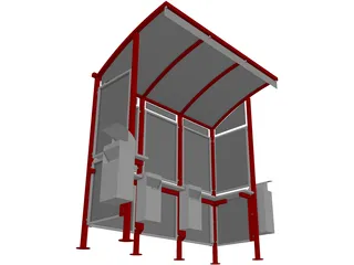 Bus Stop 3D Model preview