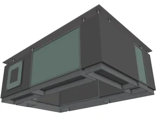 Mall Kiosk 3D Model preview