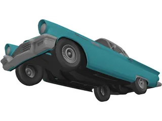 Ford Thunderbird (1957) 3D Model preview