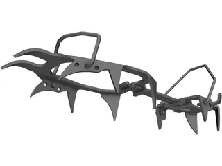 Mountainerin Crampon 3D Model preview