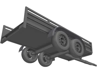 Koch Tandem Trailer 3D Model preview