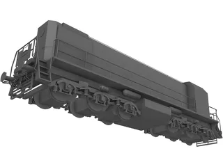 TEM2 Diesel Locomotive 3D Model preview