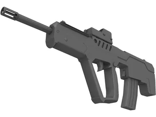 IMI Tavor TAR-21 3D Model preview
