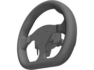 Steering Wheel 3D Model preview