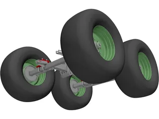 Suspension Rear 3D Model preview
