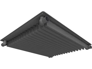 Single Panel Radiator 3D Model preview
