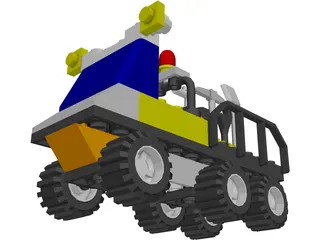 LEGO 6565 Construction Crew Utility Truck 3D Model preview