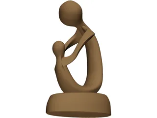 Abstract Sculpture Statue 3D Model preview