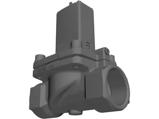 Burket Solenoid Valve 5281 1 1/4 inch 3D Model preview