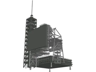 Shuttle Launch Gantry 3D Model preview