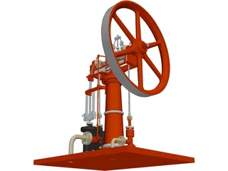 Benson Steam Engine 3D Model preview