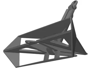 FLIPPER DELTA ANCHOR 7.5TONS 3D Model preview