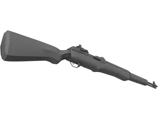 M1 Garand Rifle 3D Model preview