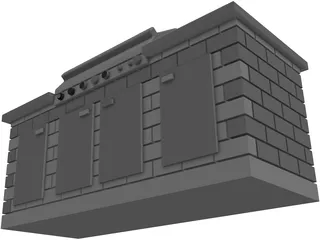 Outdoor Grill 3D Model preview