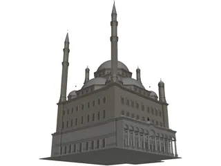Alabaster Mosque 3D Model preview