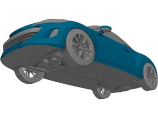 Peugeot RCZ (2010) 3D Model preview