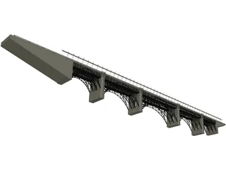 Bloor Viaduct Bridge 3D Model preview