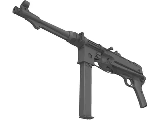MP4 Nazi Gun 3D Model preview