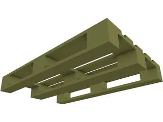 Europallet 3D Model preview