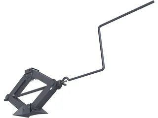 Scissor Car Jack 3D Model preview