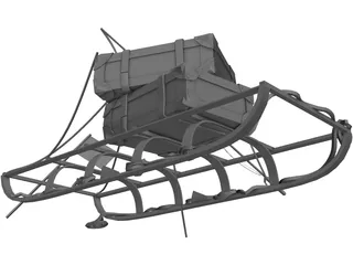 Antartic Sled 3D Model preview