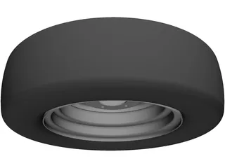 Trailer Wheel 14 Inch 3D Model preview