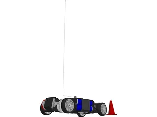 Kyosho Mini-Z MR01 (Micro RC Car) 3D Model preview