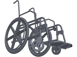 Wheelchair Chassis 3D Model preview