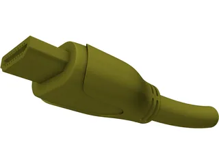 HDMI Plug 3D Model preview