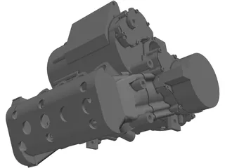 Yamaha R6 Engine (2003) 3D Model preview