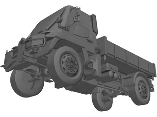 Mercedes-Benz Unimog U400 3D Model preview