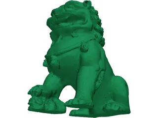 Dragon Sculpture 3D Model preview