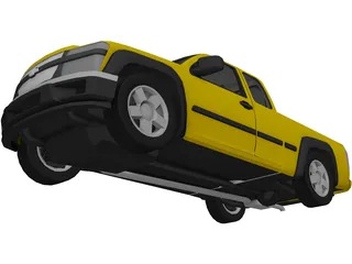 Chevrolet Colorado Pickup 3D Model preview