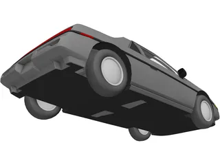 Pontiac Fiero ST Notchback 3D Model preview