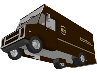 UPS Step Van 3D Model preview