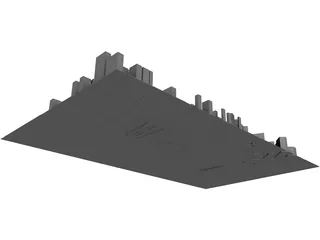Sejongno in Seoul city South Korea 3D Model preview