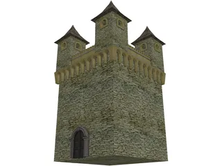 Medival Castle 3D Model preview