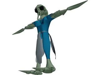 Alien Valanubae 3D Model preview
