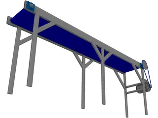 Conveyor Belt 3D Model preview