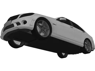 Mercedes-Benz C63 AMG (2009) 3D Model preview